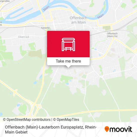 Карта Offenbach (Main)-Lauterborn Europaplatz