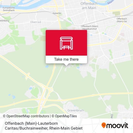 Offenbach (Main)-Lauterborn Caritas / Buchrainweiher map