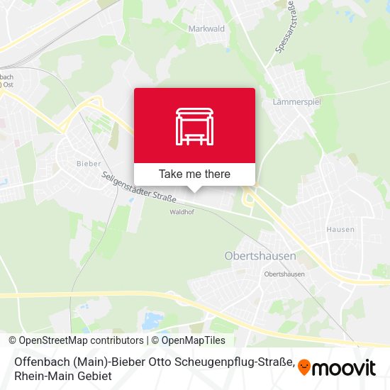 Offenbach (Main)-Bieber Otto Scheugenpflug-Straße map
