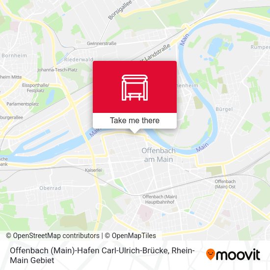 Offenbach (Main)-Hafen Carl-Ulrich-Brücke map