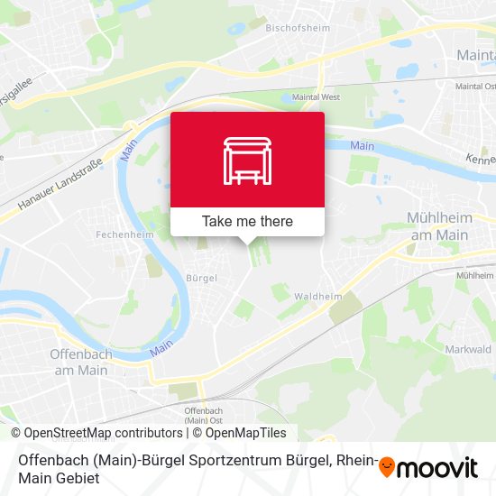 Offenbach (Main)-Bürgel Sportzentrum Bürgel map