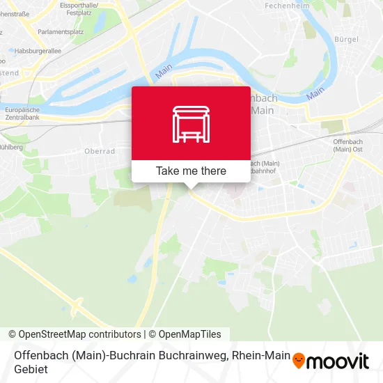 Offenbach (Main)-Buchrain Buchrainweg map