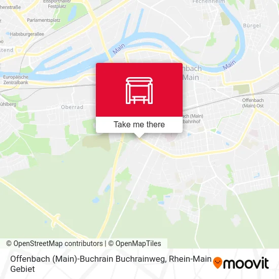 Offenbach (Main)-Buchrain Buchrainweg map