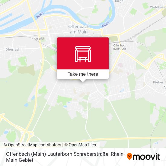 Offenbach (Main)-Lauterborn Schreberstraße map