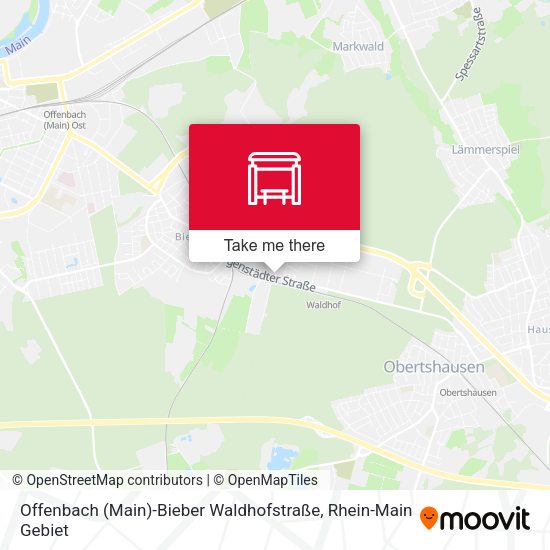 Offenbach (Main)-Bieber Waldhofstraße map