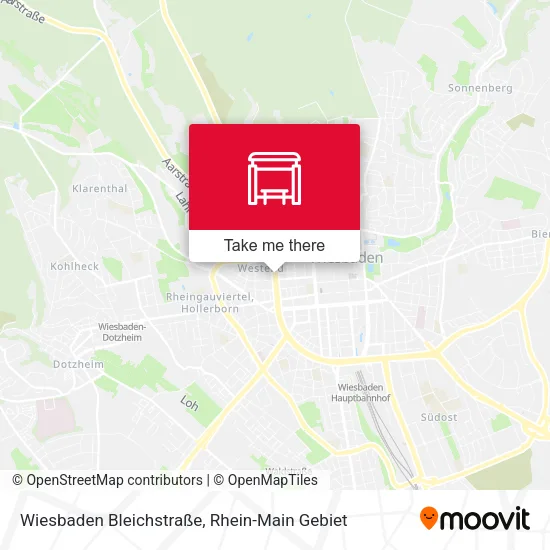Карта Wiesbaden Bleichstraße