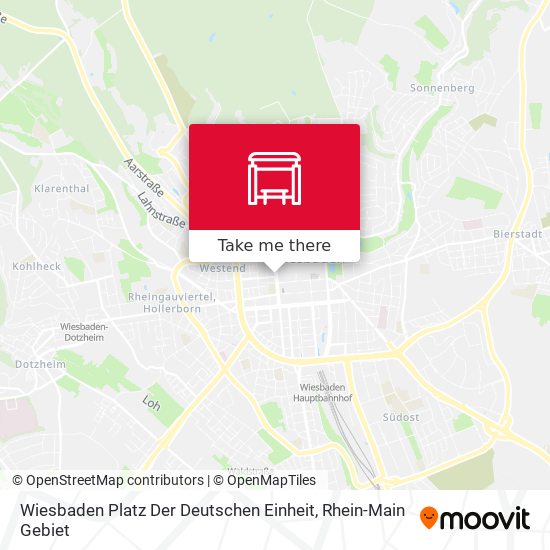 Карта Wiesbaden Platz Der Deutschen Einheit