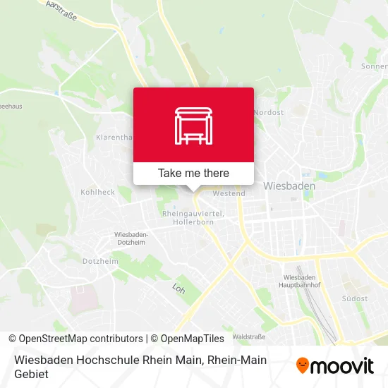 Карта Wiesbaden Hochschule Rhein Main