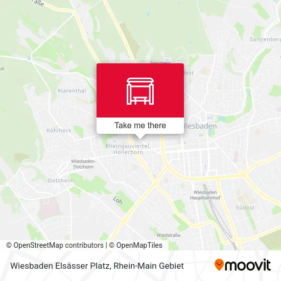 Карта Wiesbaden Elsässer Platz