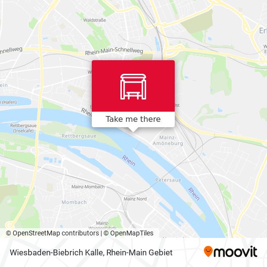 Карта Wiesbaden-Biebrich Kalle