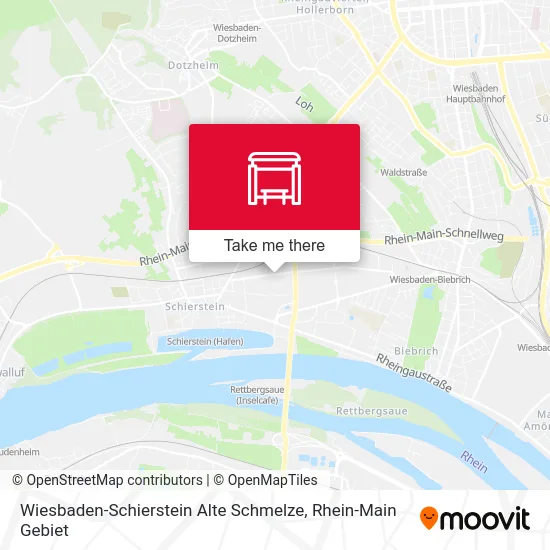 Карта Wiesbaden-Schierstein Alte Schmelze