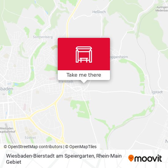 Карта Wiesbaden-Bierstadt am Speiergarten