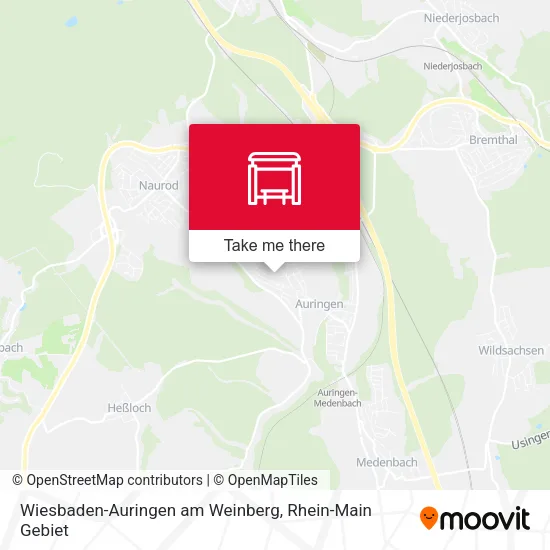 Карта Wiesbaden-Auringen am Weinberg
