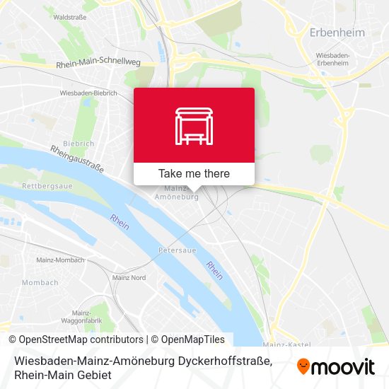 Wiesbaden-Mainz-Amöneburg Dyckerhoffstraße map
