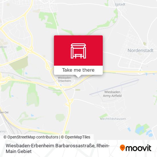 Карта Wiesbaden-Erbenheim Barbarossastraße