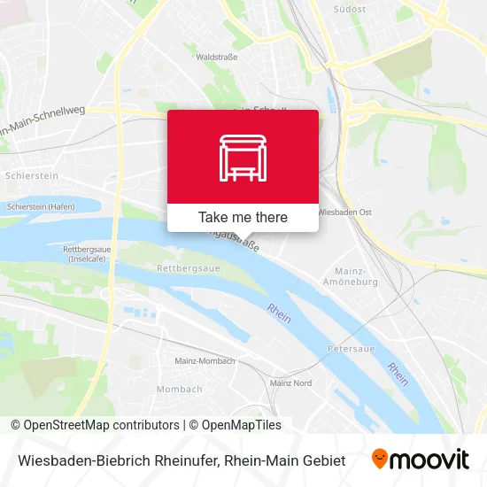 Карта Wiesbaden-Biebrich Rheinufer