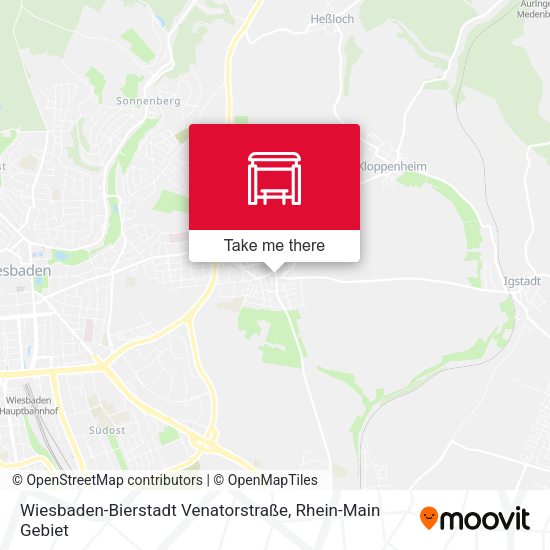 Wiesbaden-Bierstadt Venatorstraße map