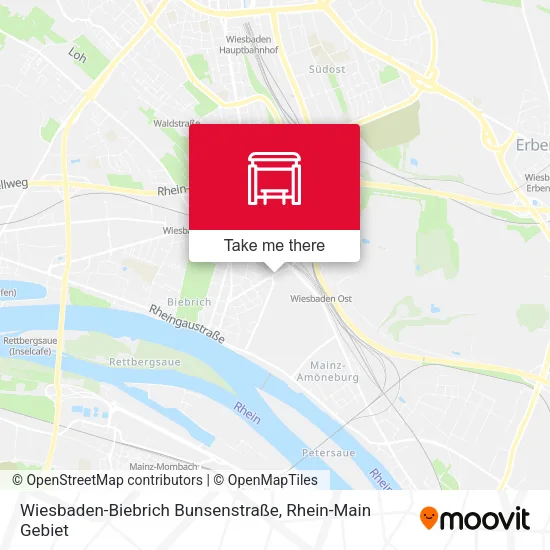 Карта Wiesbaden-Biebrich Bunsenstraße
