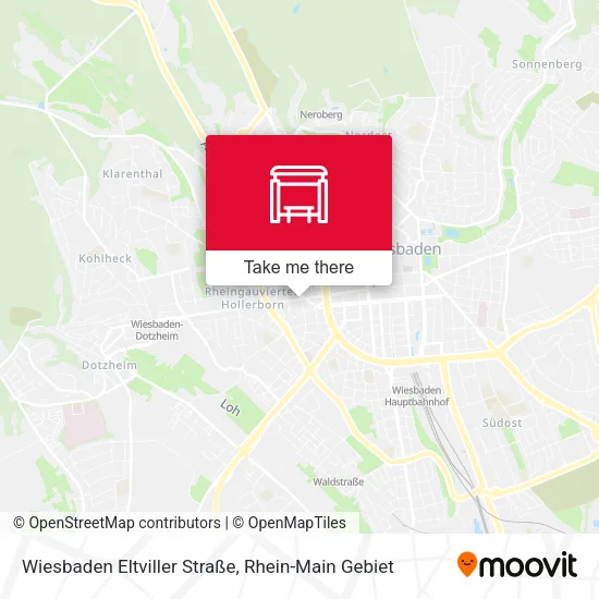 Карта Wiesbaden Eltviller Straße