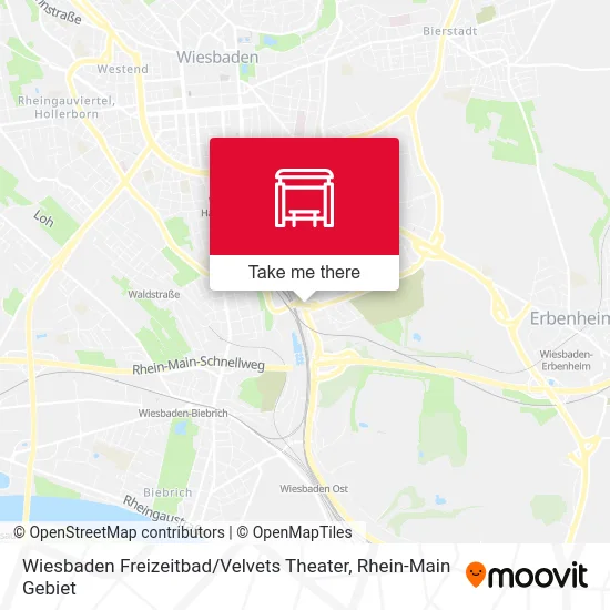 Карта Wiesbaden Freizeitbad / Velvets Theater