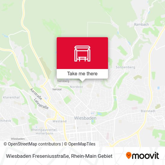 Wiesbaden Freseniusstraße map