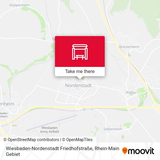 Wiesbaden-Nordenstadt Friedhofstraße map