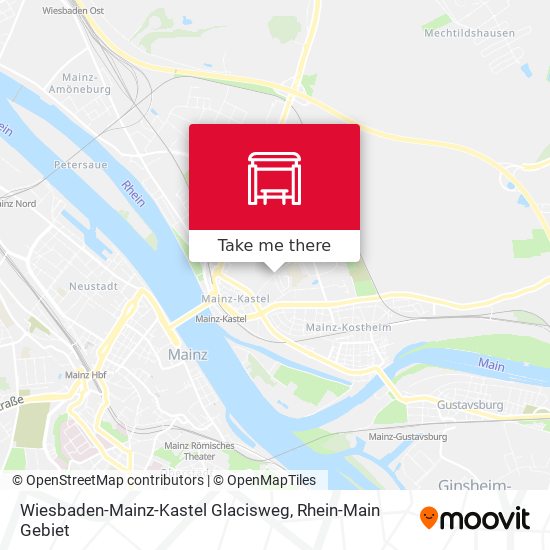 Карта Wiesbaden-Mainz-Kastel Glacisweg