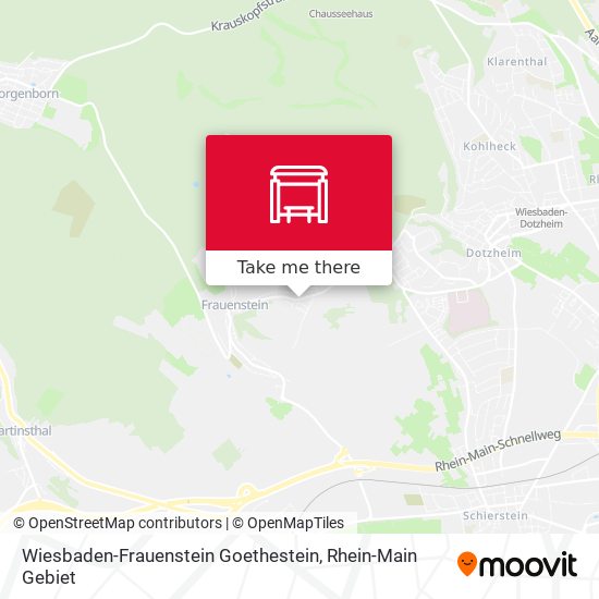 Wiesbaden-Frauenstein Goethestein map