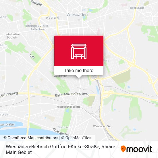 Wiesbaden-Biebrich Gottfried-Kinkel-Straße map