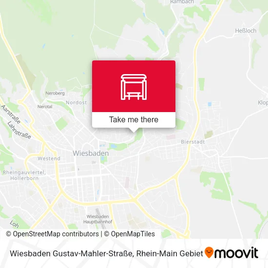 Карта Wiesbaden Gustav-Mahler-Straße