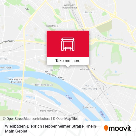 Wiesbaden-Biebrich Heppenheimer Straße map