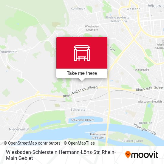 Wiesbaden-Schierstein Hermann-Löns-Str map