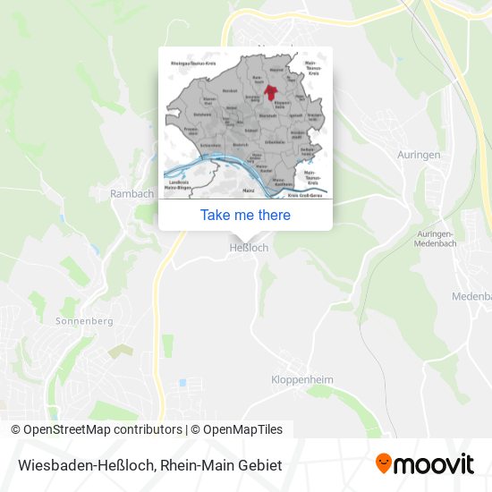 Wiesbaden-Heßloch map