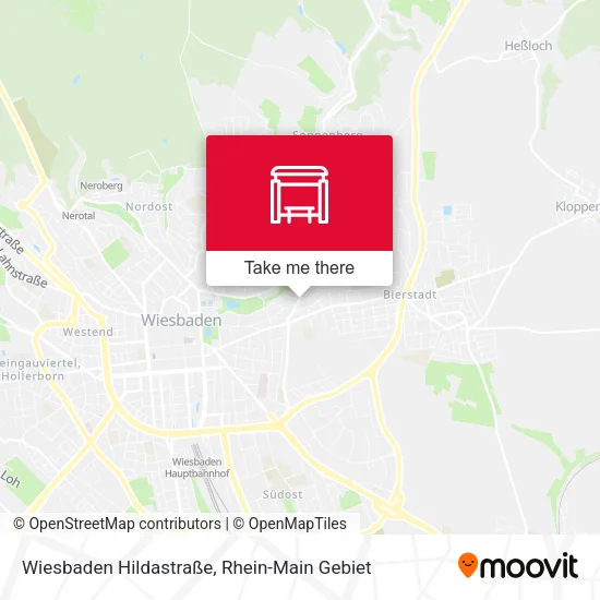 Карта Wiesbaden Hildastraße
