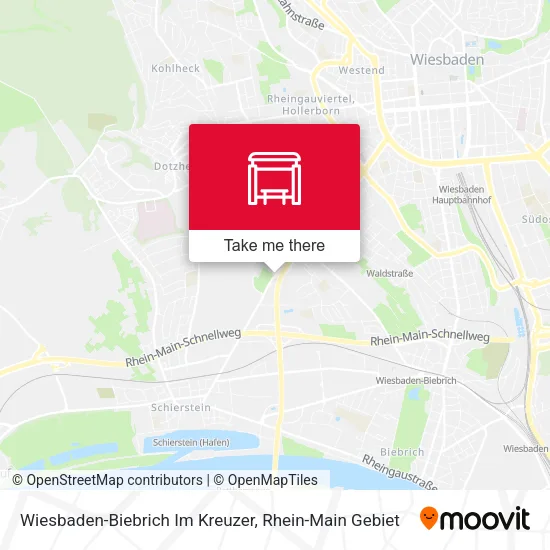 Карта Wiesbaden-Biebrich Im Kreuzer