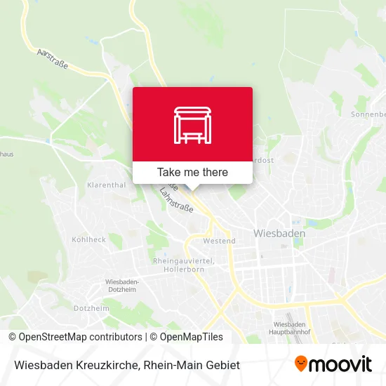 Карта Wiesbaden Kreuzkirche
