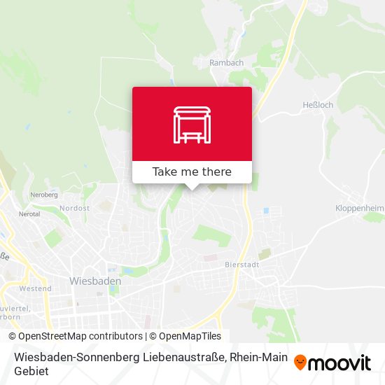 Wiesbaden-Sonnenberg Liebenaustraße map