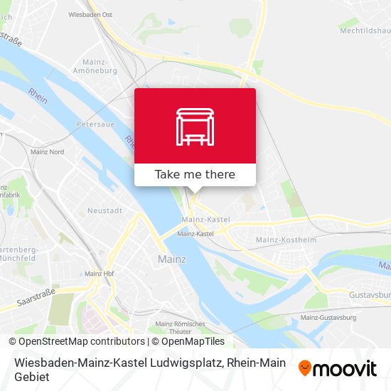 Карта Wiesbaden-Mainz-Kastel Ludwigsplatz