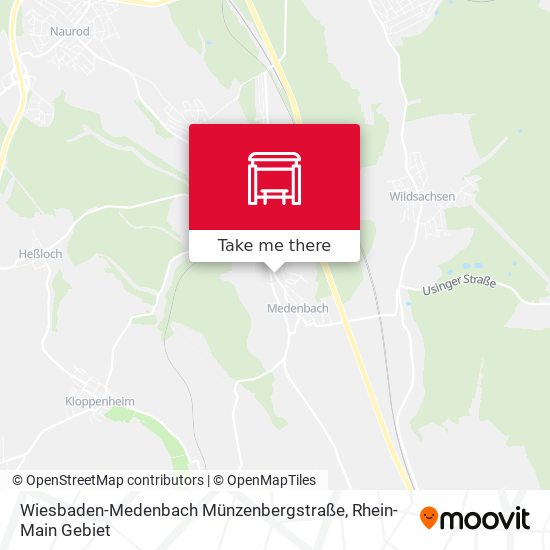 Wiesbaden-Medenbach Münzenbergstraße map