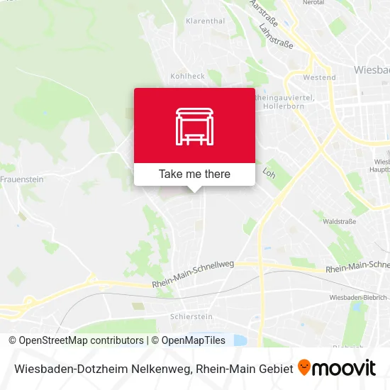 Карта Wiesbaden-Dotzheim Nelkenweg
