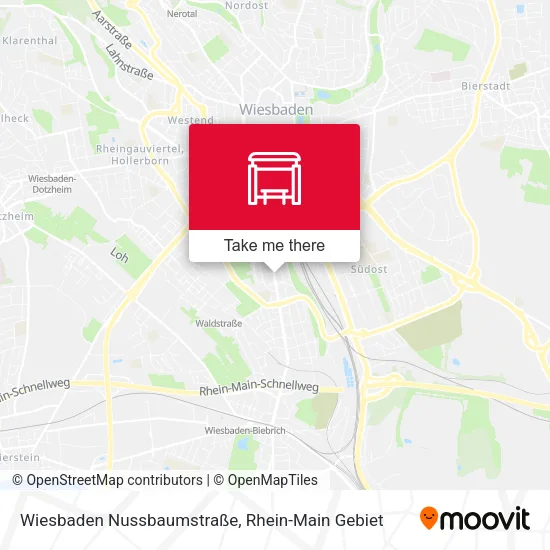 Карта Wiesbaden Nussbaumstraße