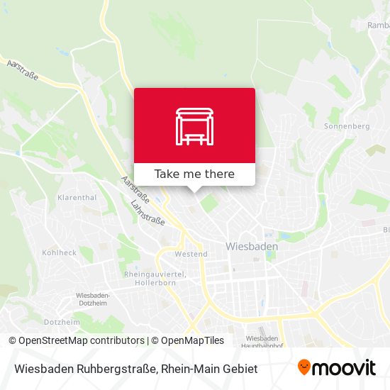 Wiesbaden Ruhbergstraße map