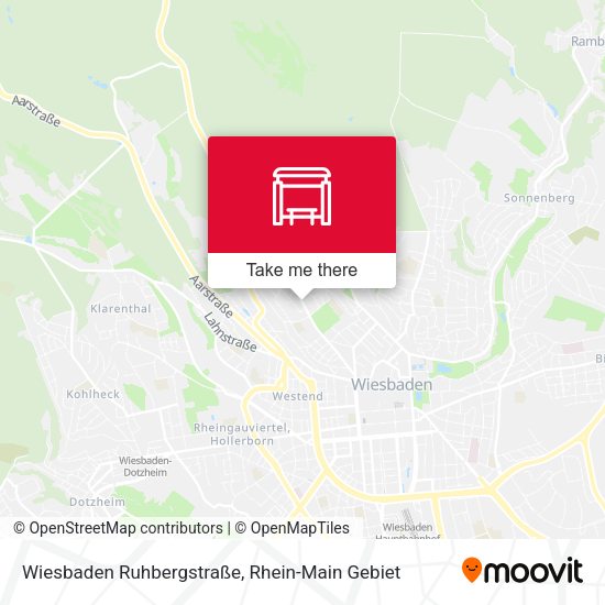 Wiesbaden Ruhbergstraße map