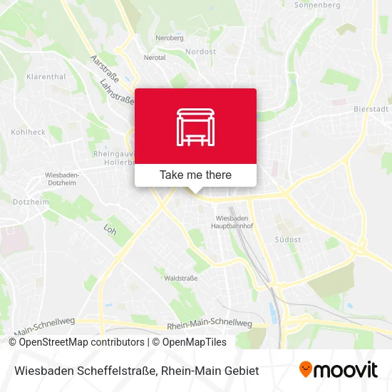 Карта Wiesbaden Scheffelstraße