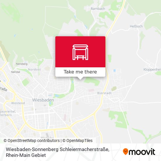 Карта Wiesbaden-Sonnenberg Schleiermacherstraße