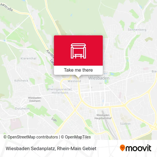 Карта Wiesbaden Sedanplatz