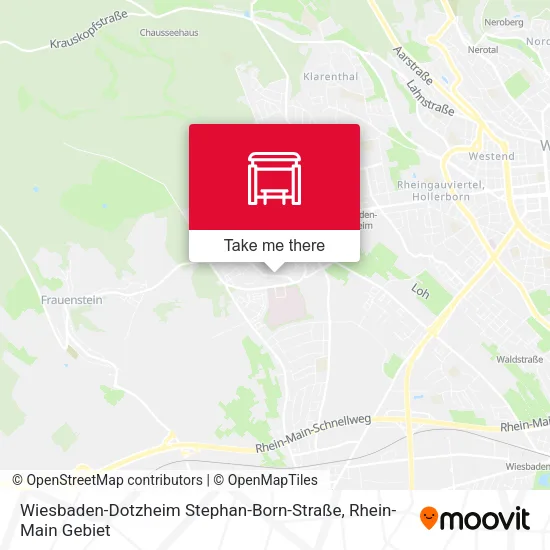 Карта Wiesbaden-Dotzheim Stephan-Born-Straße