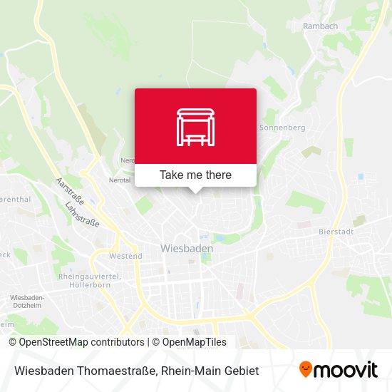 Wiesbaden Thomaestraße map