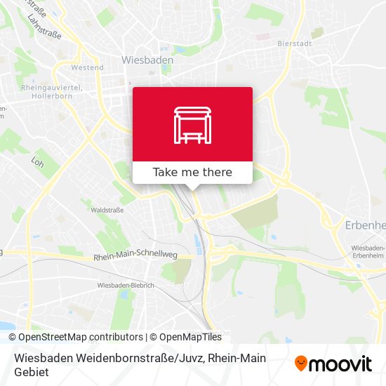 Wiesbaden Weidenbornstraße / Juvz map
