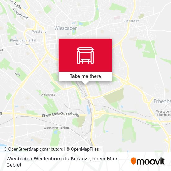 Wiesbaden Weidenbornstraße / Juvz map